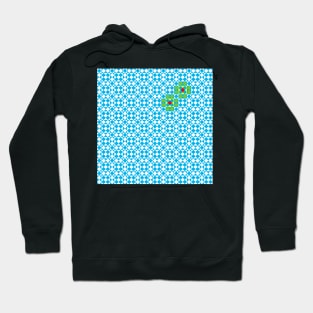 Tessellation tiling pattern in blue Hoodie